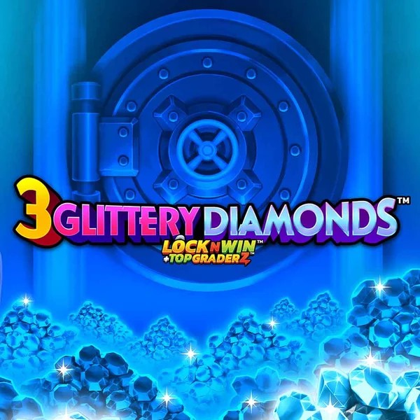 3 Glittery Diamonds logo by PearFiction Studios at Festival Play Casino