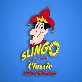 Slingo Classic 20th Anniversary logo – Casino Games by Slingo at Festival Play Casino