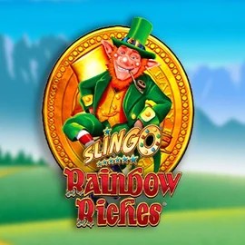 Slingo Rainbow Riches logo by Gaming Realms at Festival Play Casino